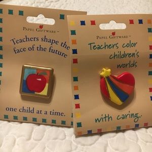 Teacher Pins (Set of 2)